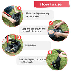 HUZSV dog poop bags dispense on rolls for easy, mess-free walks.