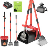 HUZSV Pooper Scooper swivel-bin demonstrates odor-lock for tidy yard cleanup.