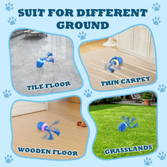 HVUATQ interactive dog ball blue USB charging demonstrates easy recharge.
