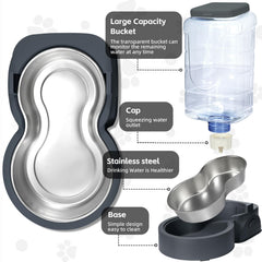 HWONMTE removable stainless steel bowl simplifies cleaning and keeps food fresh