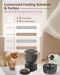 HX HECLX dry food dispenser shows 3L capacity for measured meals.