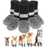 HXIAOBANN dog-socks-size-guide helps you choose a secure, comfortable fit.
