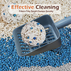 Hychipet Cat Pooper Scooper razor-edge digs deep for efficient scooping.