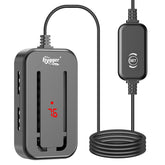 Hygger 15-25 gallon heater front view for discreet placement and stable warmth.