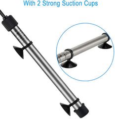 Hygger 802 replacement rod with suction cups ready for secure mounting in freshwater and saltwater tanks.