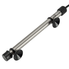 Hygger 802 titanium heating element detail highlights shatterproof construction for safer aquarium use.