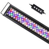 hygger Advanced LED aquarium light with timer in front view boosts vivid fish colors