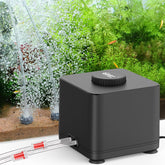 Hygger aquarium air pump front view with quiet operation for bedrooms