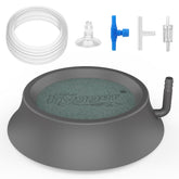 Hygger aquarium air stone volcano base enhances decorative appeal while promoting oxygenation.