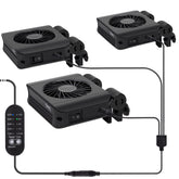 Hygger aquarium chillers fan front view showing compact cooling for steady tank temps