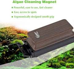 Hygger floating-scrubber-retrieval shows effortless fetch after cleaning.