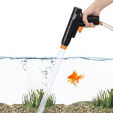 Hygger aquarium gravel cleaner duckbill suction eases debris removal.