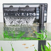 hygger Aquarium HOB Filter 315GPH with outflow creates a gentle waterfall for circulation
