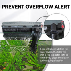 hygger Aquarium HOB Filter adjustable-flow knob lets you tailor current