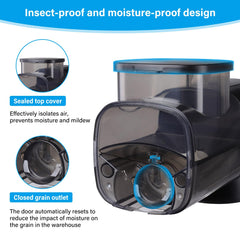 Hygger battery-powered feeder operates during power outages for all-weather feeding.