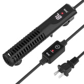 Hygger ceramic submersible heater with external controller displays precise temperature for tanks.