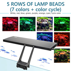 hygger clip-on led diy full spectrum enables custom color and timing for tank scenes