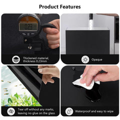 Hygger CO2 backdrop close-up shows thick PVC texture for durable electrostatic adhesion.