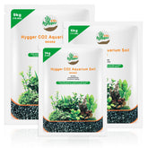 Hygger CO2 aquarium soil bottom view highlights a stable base for lush plant growth