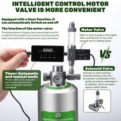 Hygger CO2 motor valve with timer enabling precise dosing