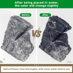 Hygger CO2 Seiryu rock aquascape formation adds dramatic structure