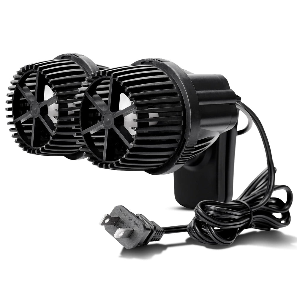 Hygger 4200GPH double-head pump provides broad circulation for large tanks.