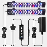 Hygger dual-channel controller submersible light shown front view for precise aquarium lighting