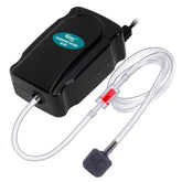 hygger mini aquarium air pump kit assembly shows ready-to-use setup for 5-20 gallon tanks