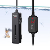 hygger Mini Heater compact black profile blends in while quietly warming a 5-10 gallon tank