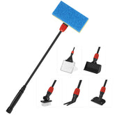 hygger multi-use fish tank cleaner long-handle enables easy reach and thorough maintenance.