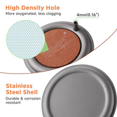 hygger nano air stone dense bubbles close up for steady oxygen levels in freshwater setups