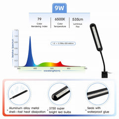 hygger nano tank light gooseneck adjustable over aquarium for precise plant-friendly lighting