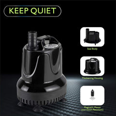 Hygger quiet 40W motor ensures near-silent operation during transfers