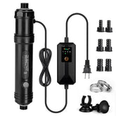 hygger U-V light shielded housing keeps aquarium safe with protected UV exposure