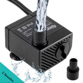 Hygger Ultra Quiet 53GPH pump front view shows compact size for small tanks.