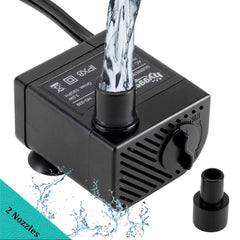 Hygger Ultra Quiet 53GPH pump front view shows compact size for small tanks.