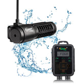 Hygger wave maker front view showing compact 12W pump for tanks up to 60 gallons