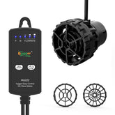 hygger wave maker front view highlights three outlets for flexible aquarium circulation.