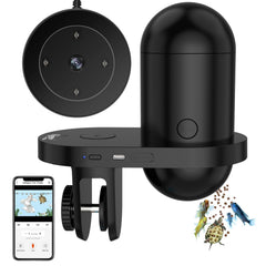 Hygger WiFi feeder front view for remote feeding control during busy days.