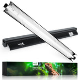 Hygger Zoo T5 Kit front view—compact fixture for efficient reptile tank lighting.