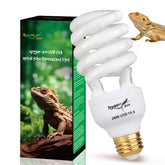 Hygger zoo UVB bulb 26W emits strong UVB output for reptiles' vitamin D3 synthesis.