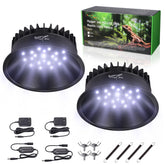 Hygger zoo UVB light curved reflector boosts UVB for reptile basking.