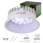 Hygger zoo UVB light with curved reflector concentrates UVB for stronger basking rays.