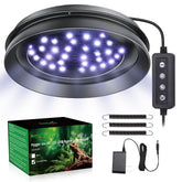 Hygger zoo UVB light dimming on tank supports a natural day-night cycle for reptiles.