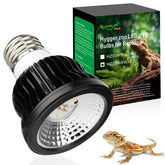 Hygger Zoo UVB reptile light 6W ready for basking reptiles.