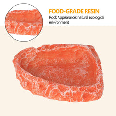 Hyggerzoo leopard-gecko-food-bowl-orange suited for easy cleaning and space saving