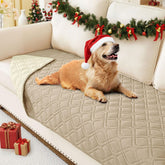 hyha waterproof dog blanket front view demonstrates triple protection for sofas