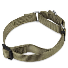 Hyhug durable nylon martingale collar withstands daily wear.