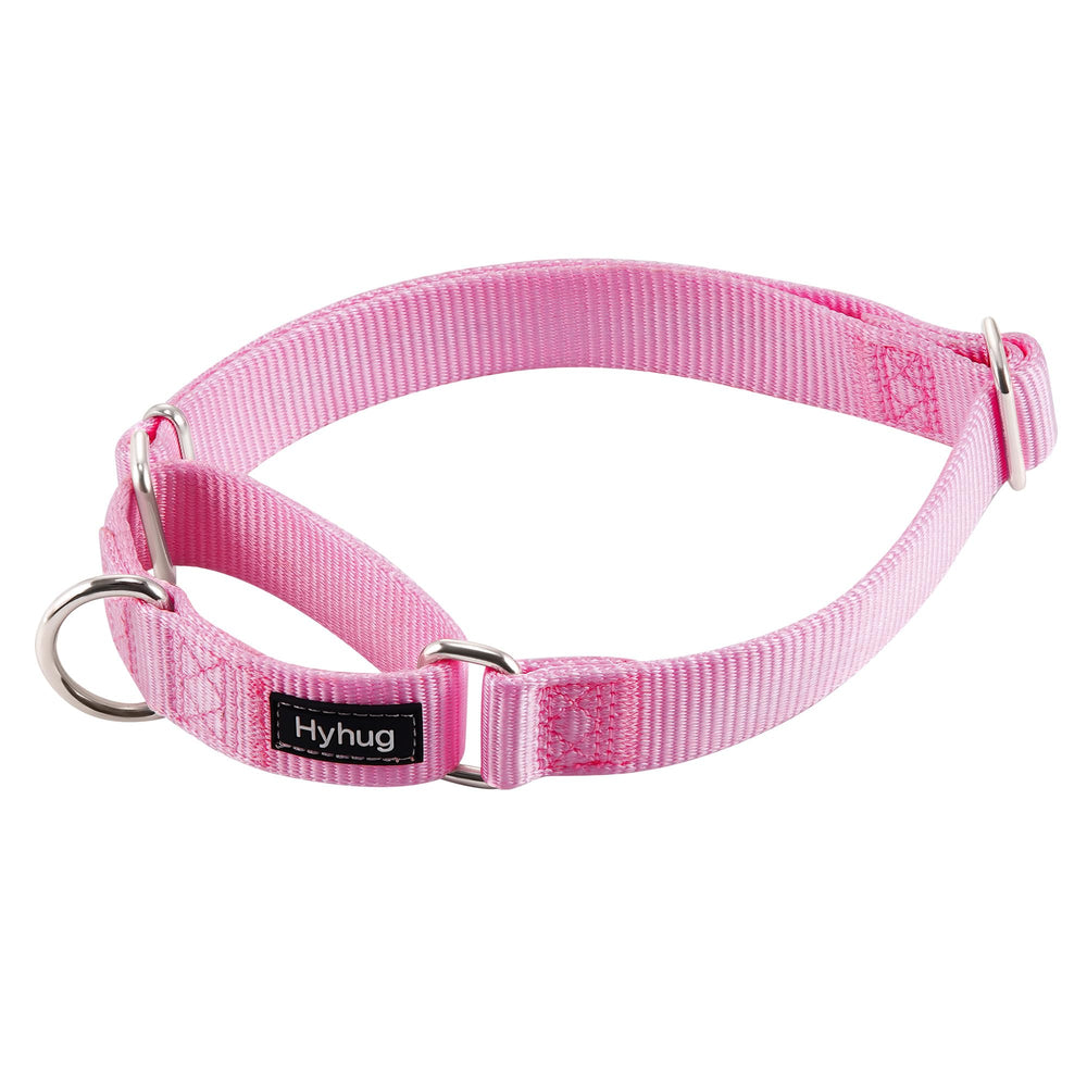 Hyhug martingale collar XL pink slip-on design for secure daily walks