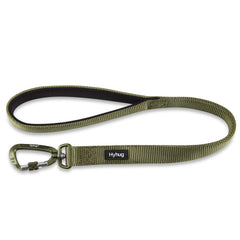 Hyhug short leash 24in military green for secure daily walks